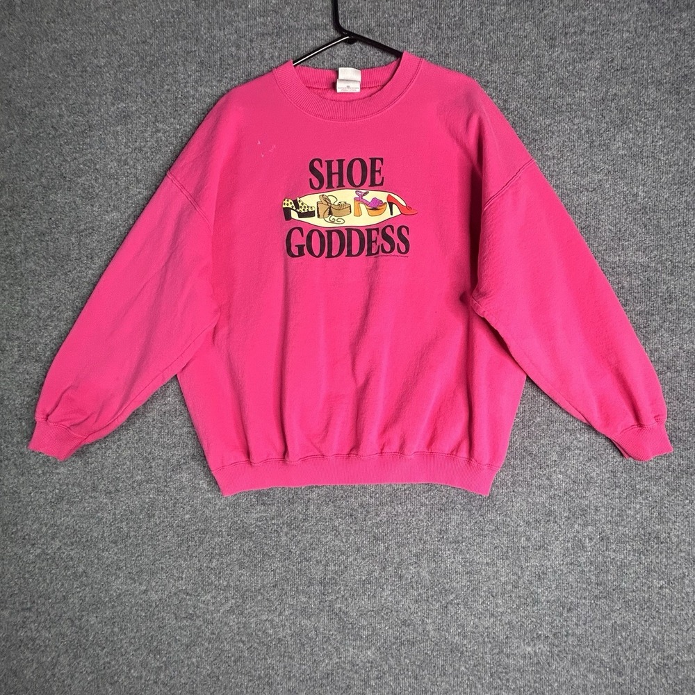Shoe Goddess Crewneck Sweatshirt Women Size‎ 2xl Pink